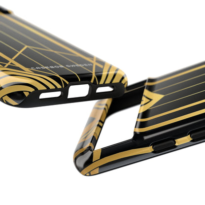 "Golden Art Deco Symmetry in Geometric Elegance" Google Pixel 8 - Tough Phone Case