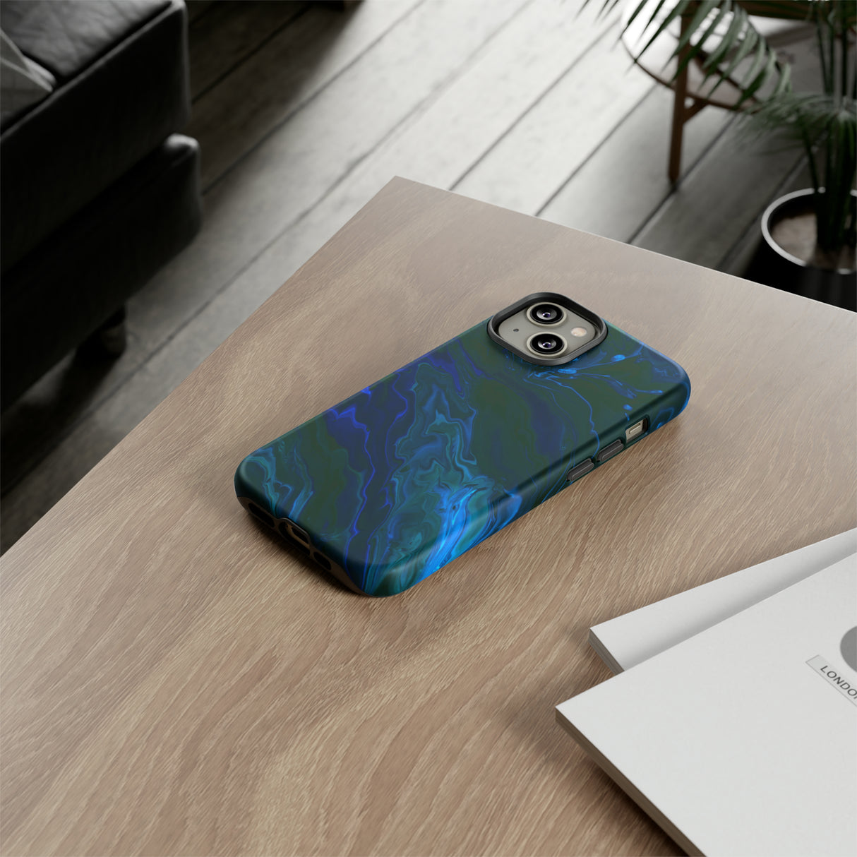 Neon Blue Creative - Protective Phone Case