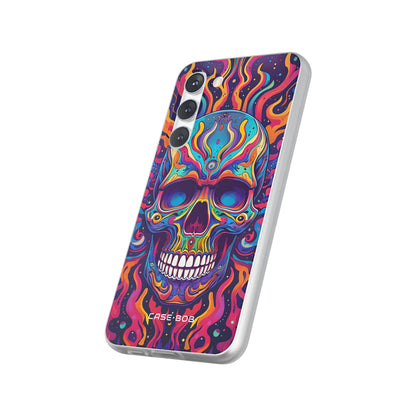 Flaming Skull Samsung S23 Plus Case - Soft