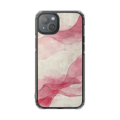 Crimson Waves iPhone 15 Plus Case - Impact