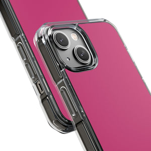 Magenta Pantone | Handyhülle für iPhone (Clear Impact Case – magnetisch) 