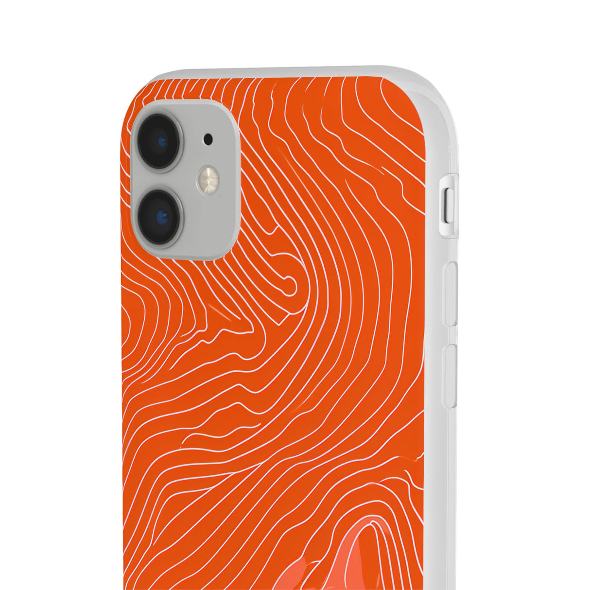 Pantone Tangerine Design | Handyhülle für iPhone (Flexible Hülle)