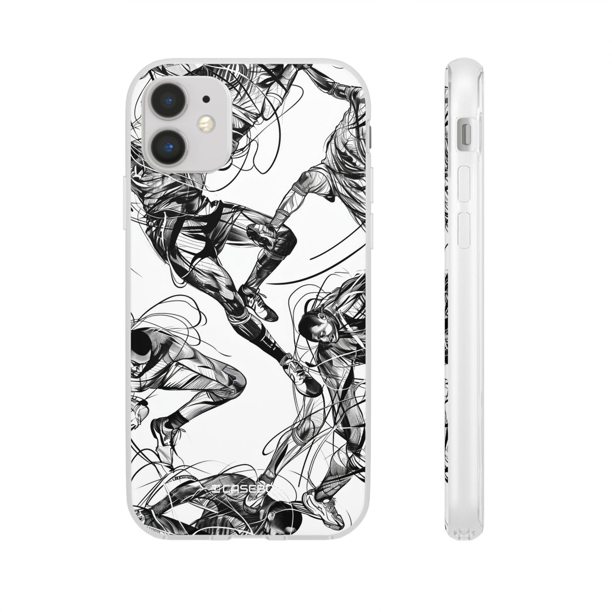 Dynamic Athletic Surrealism | Flexible Phone Case for iPhone