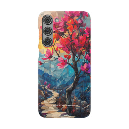 Vibrant Geometric Tree Landscape Samsung S23 - Slim Phone Case