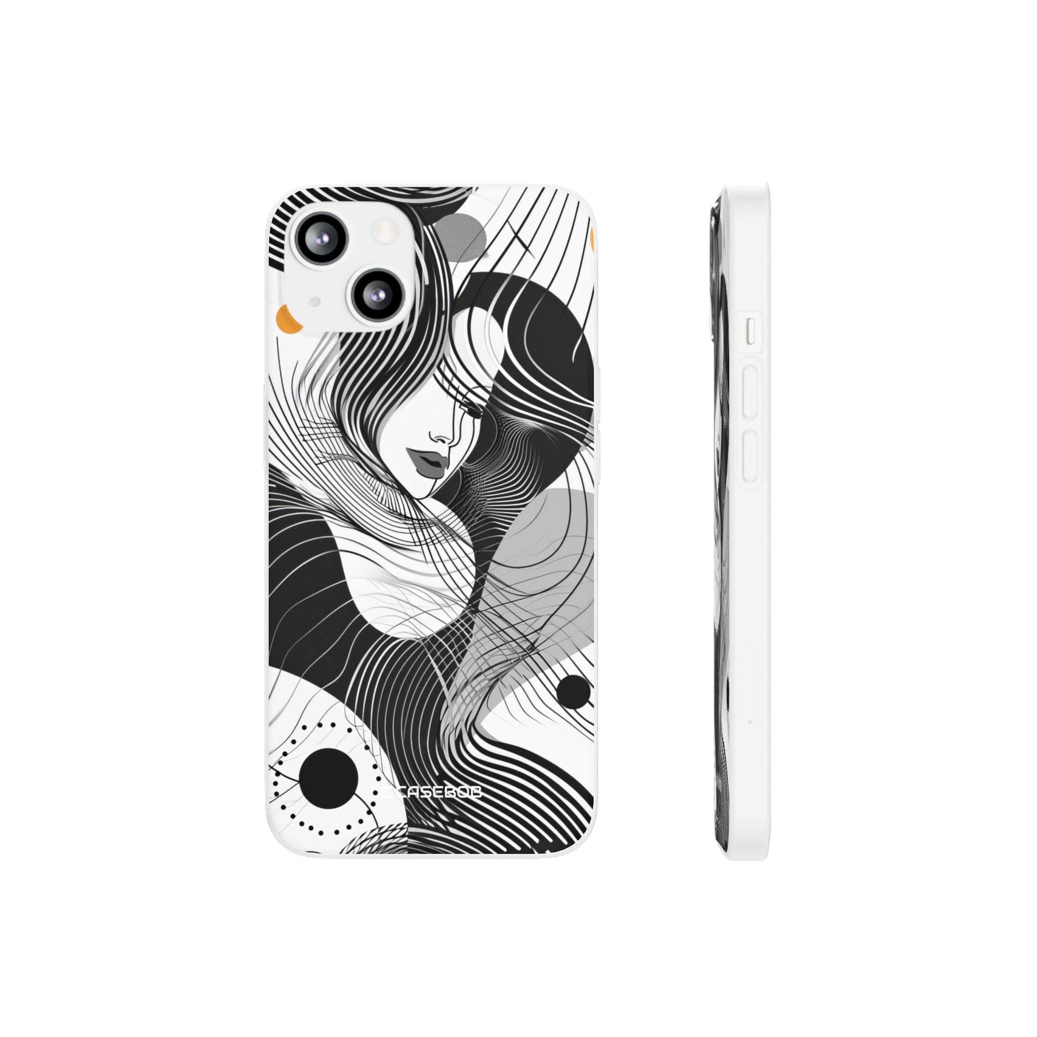 Fluid Noir Rhythm | Flexible Phone Case for iPhone