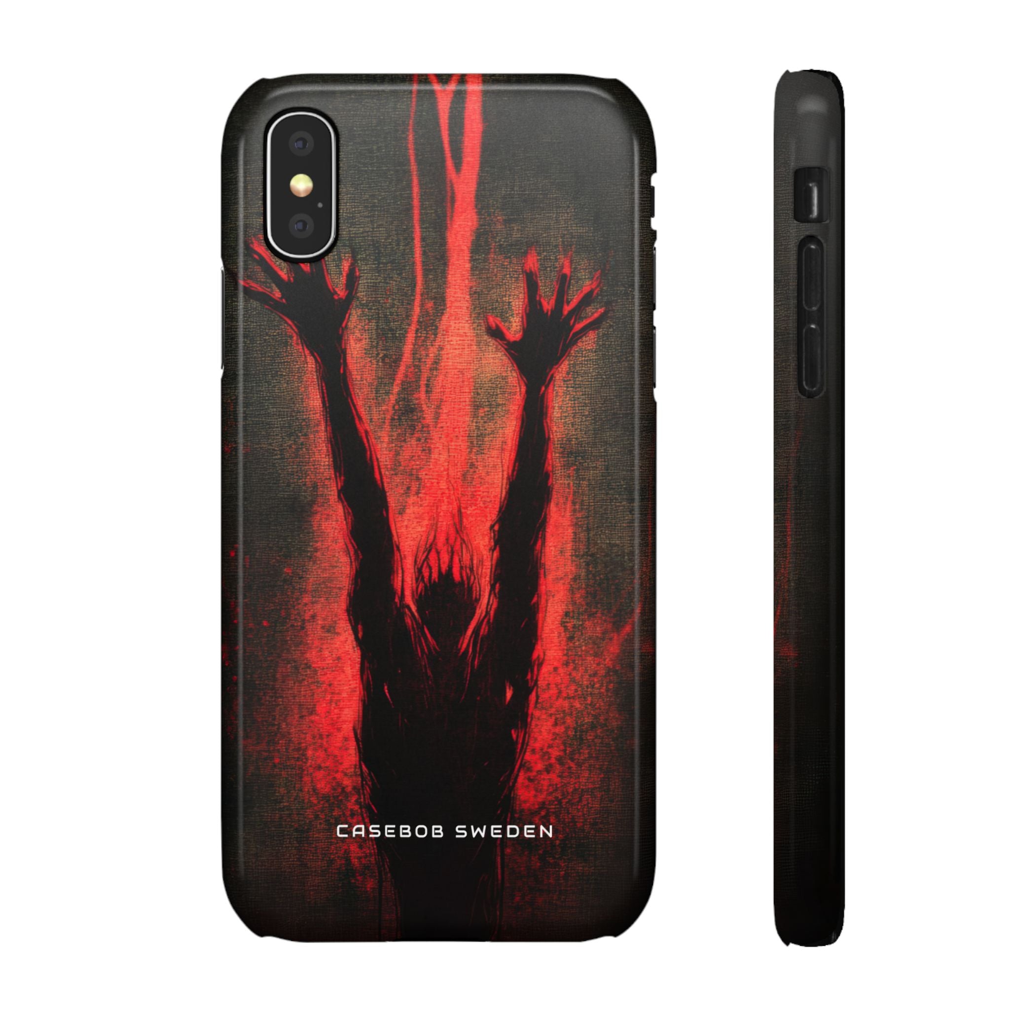 Gothic Crimson Ascension  iPhone X - Slim Phone Case