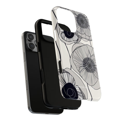 Modern Minimalist Flowers iPhone 16 | Tough+ Phone Case