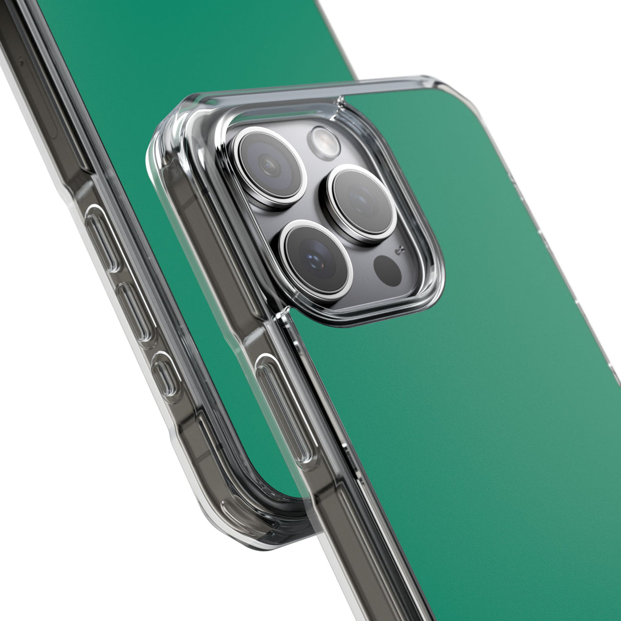 Emerald Green Shade | Phone Case for iPhone (Clear Impact Case - Magnetic)