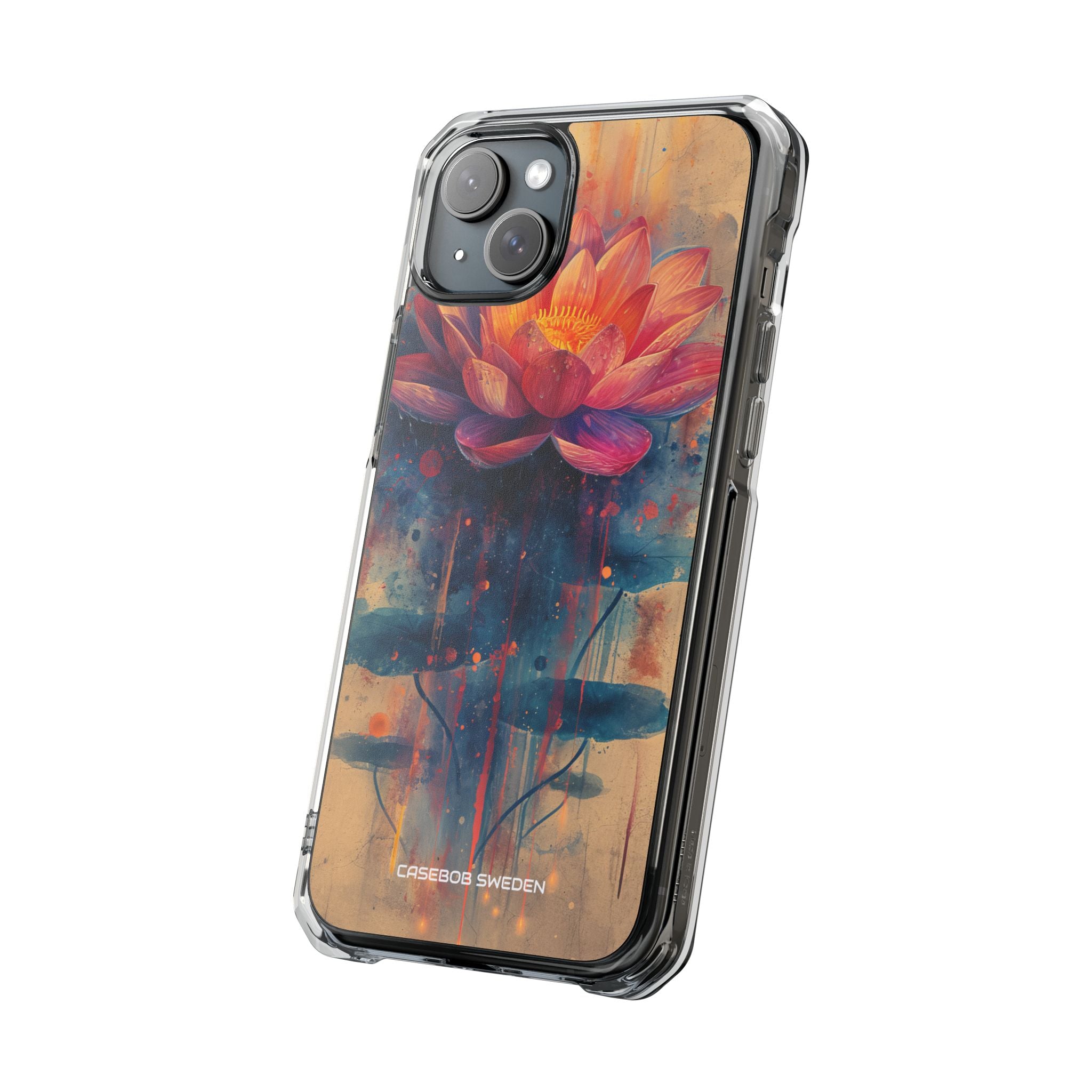 Lotus Blossom Art - Clear Impact iPhone 15 Phone Case