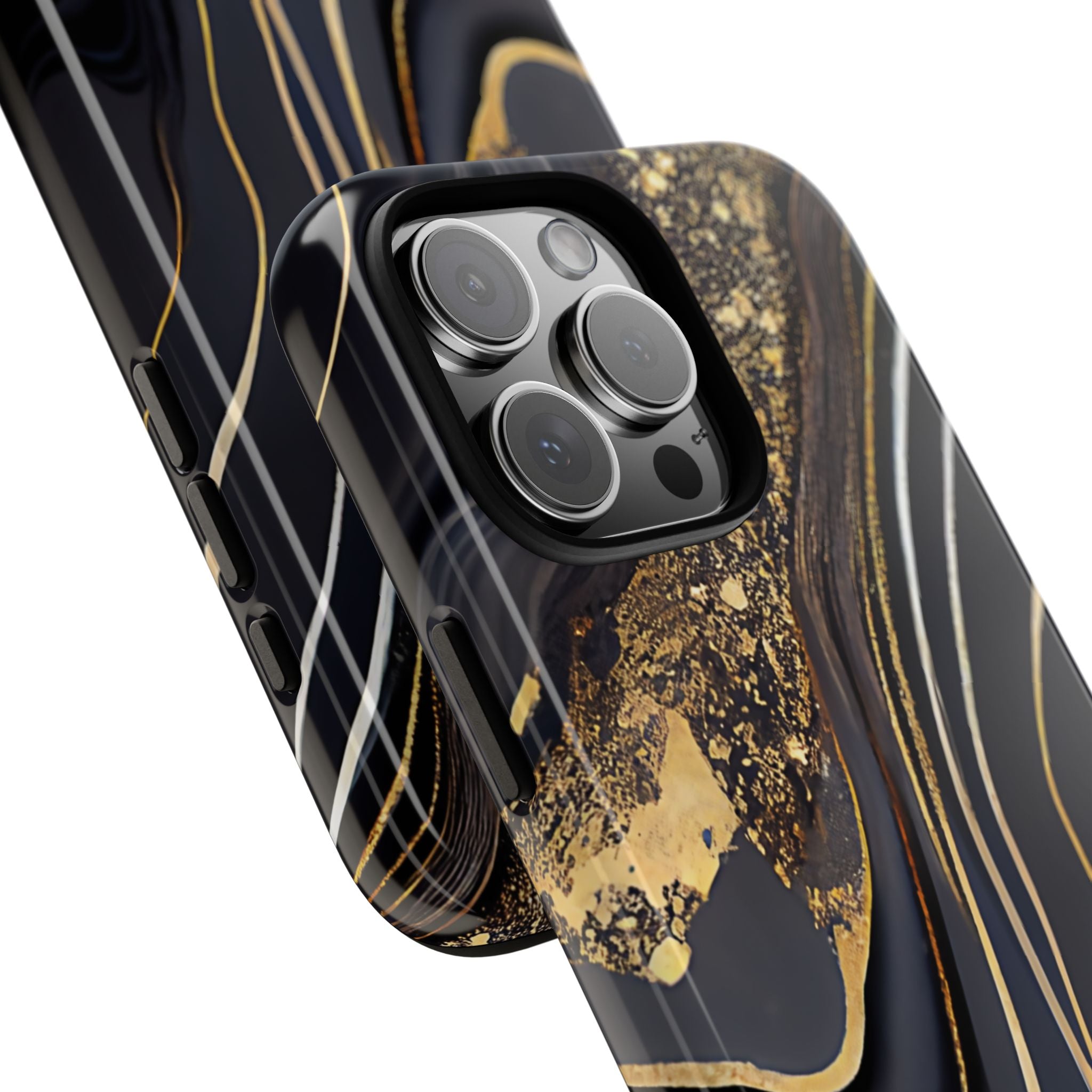 Elegant Gold Streams - iPhone Case