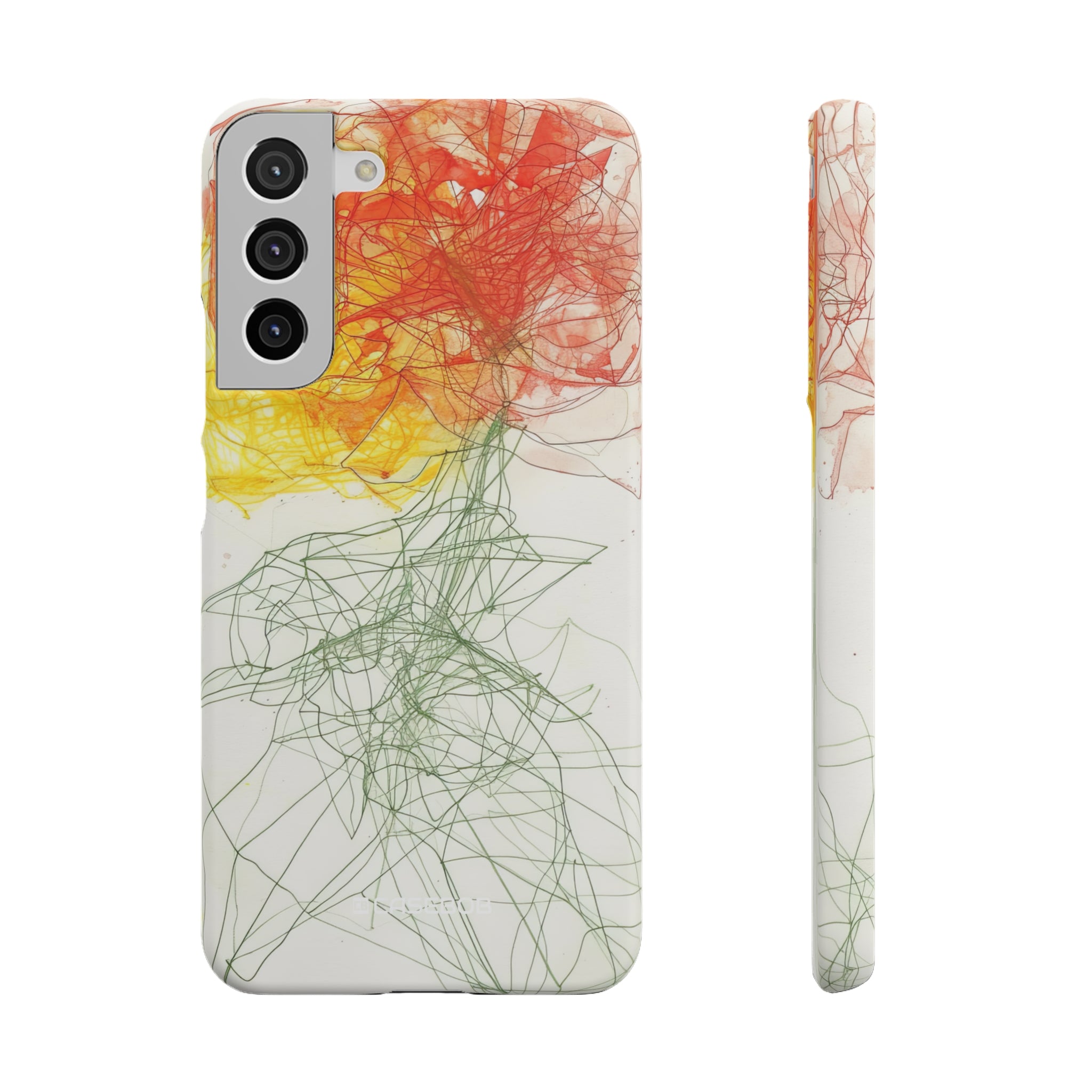 Fiery Blossom | Slim Phone Case for Samsung