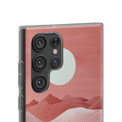 White Orb Dunes Samsung S22 Ultra Case - Soft