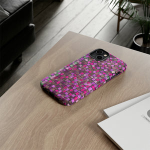 Purple Mosaic - Protective Phone Case