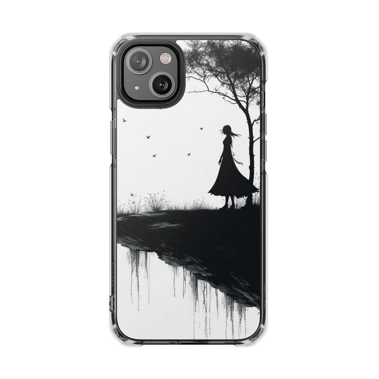 Solitary Serenity - Phone Case for iPhone (Clear Impact - Magnetic)