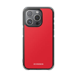 Imperial Red | Phone Case for iPhone (Clear Impact Case - Magnetic)