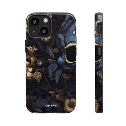 Gothic Floral Skull - iPhone Case