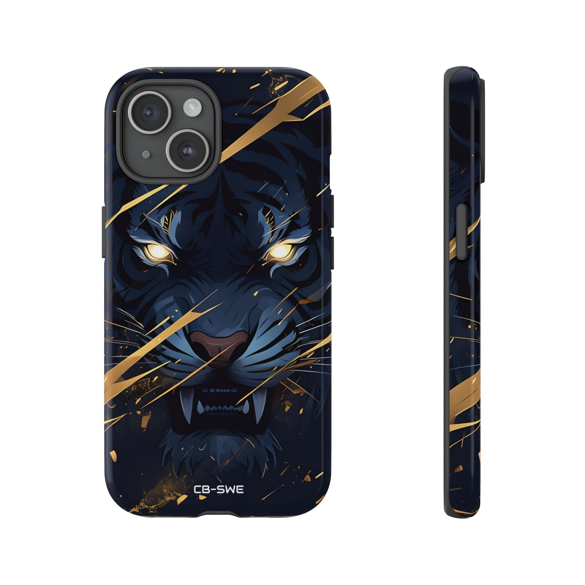 Tiger's Glowing Gaze - iPhone Case