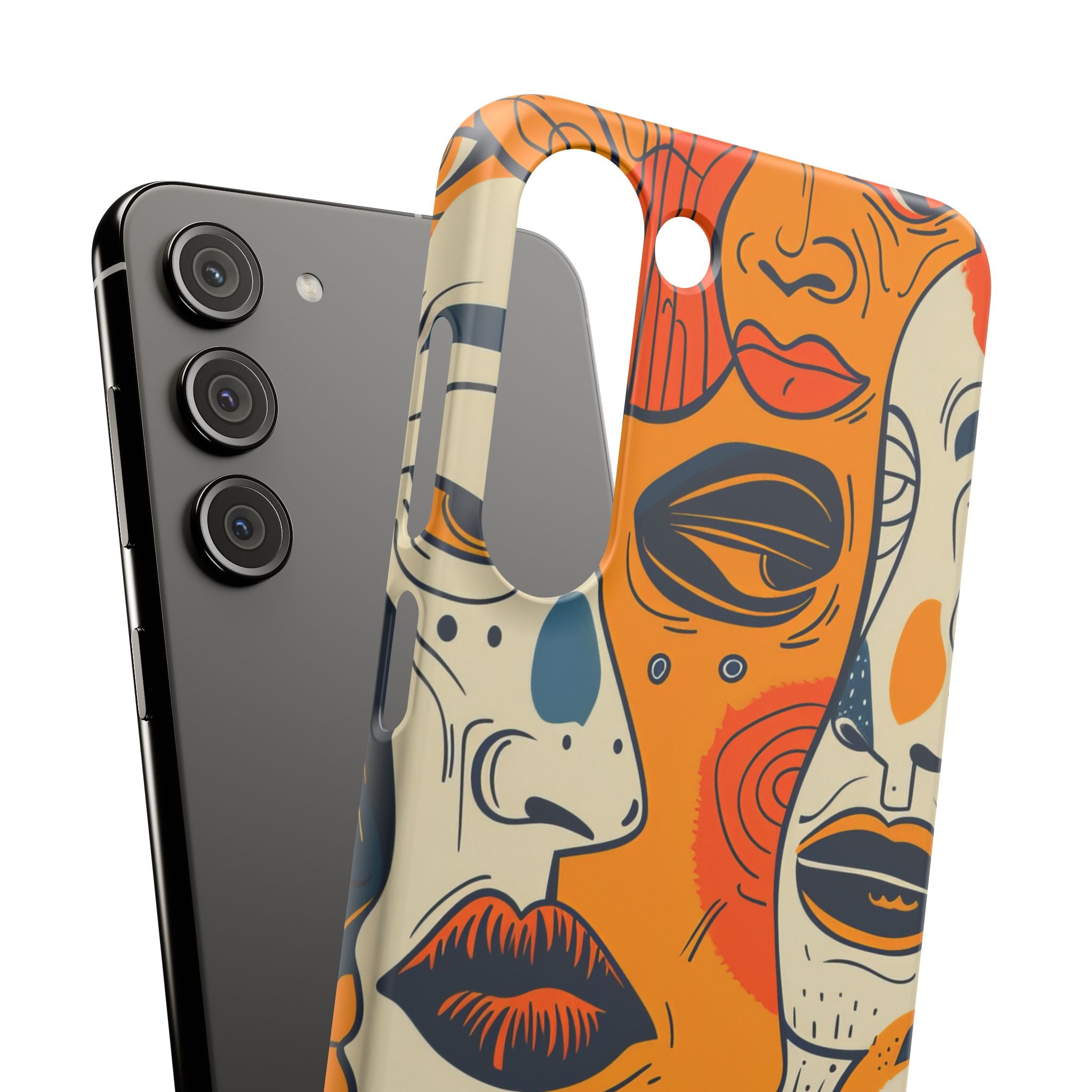 Gradient Face Mosaic Samsung S23 - Slim Phone Case