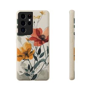 Serene Floral Harmony | Biodegradable Phone Case