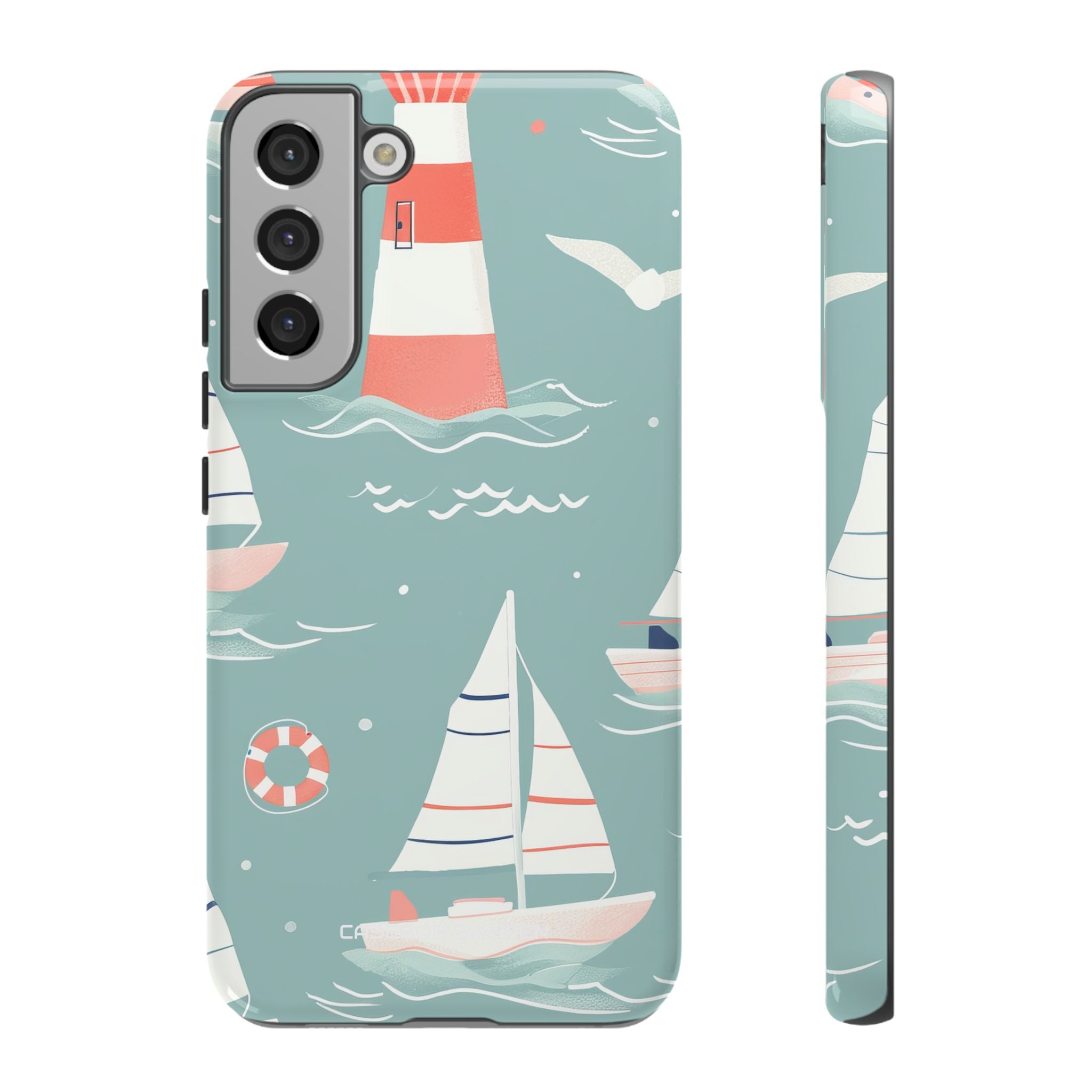 Lighthouse Nautical Charm - Tough Samsung S22 Phone Case