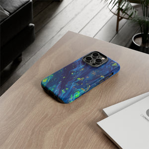 Green Opal Ink Art iPhone Case (Protective) Phone Case