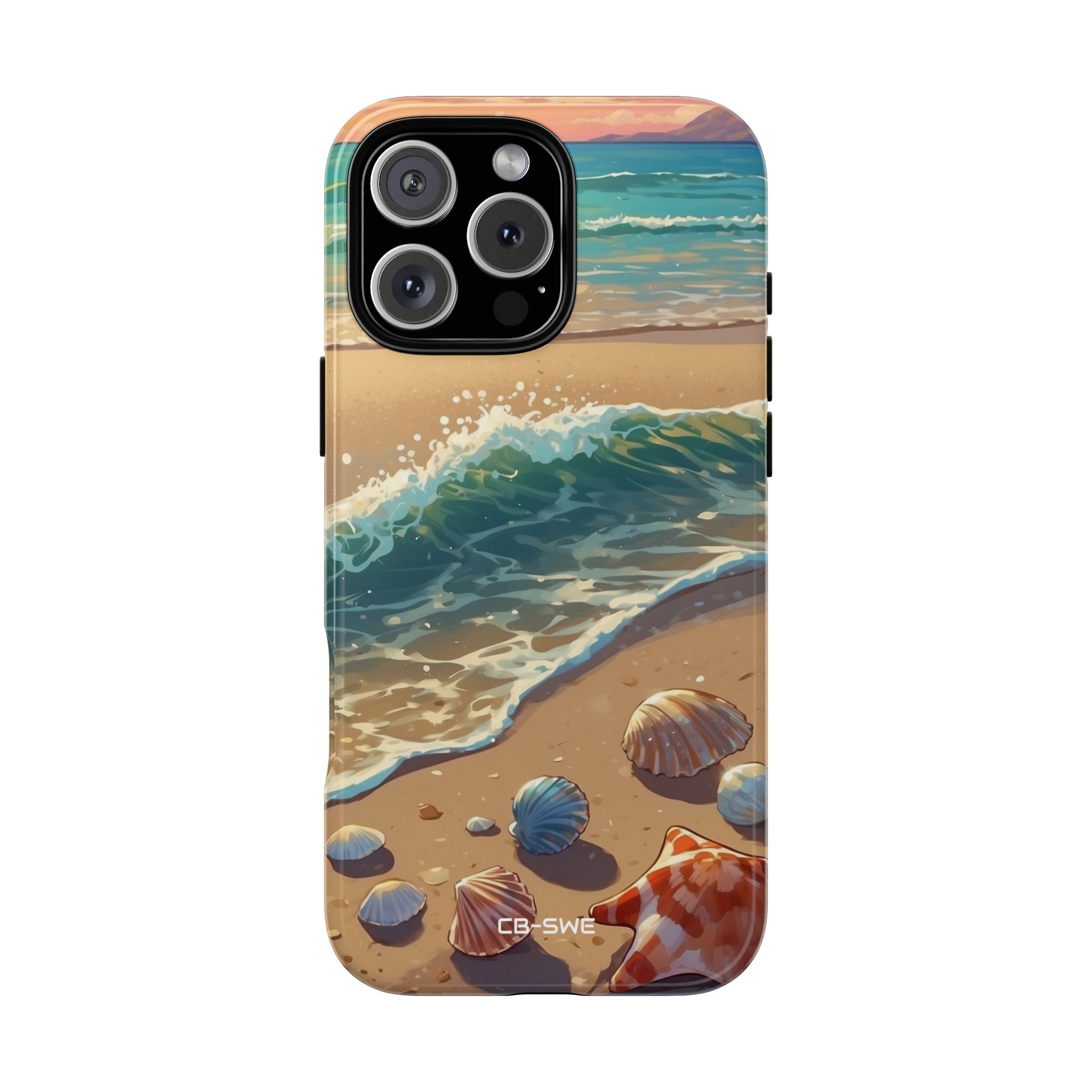 Seashells Kiss Shore - iPhone Case
