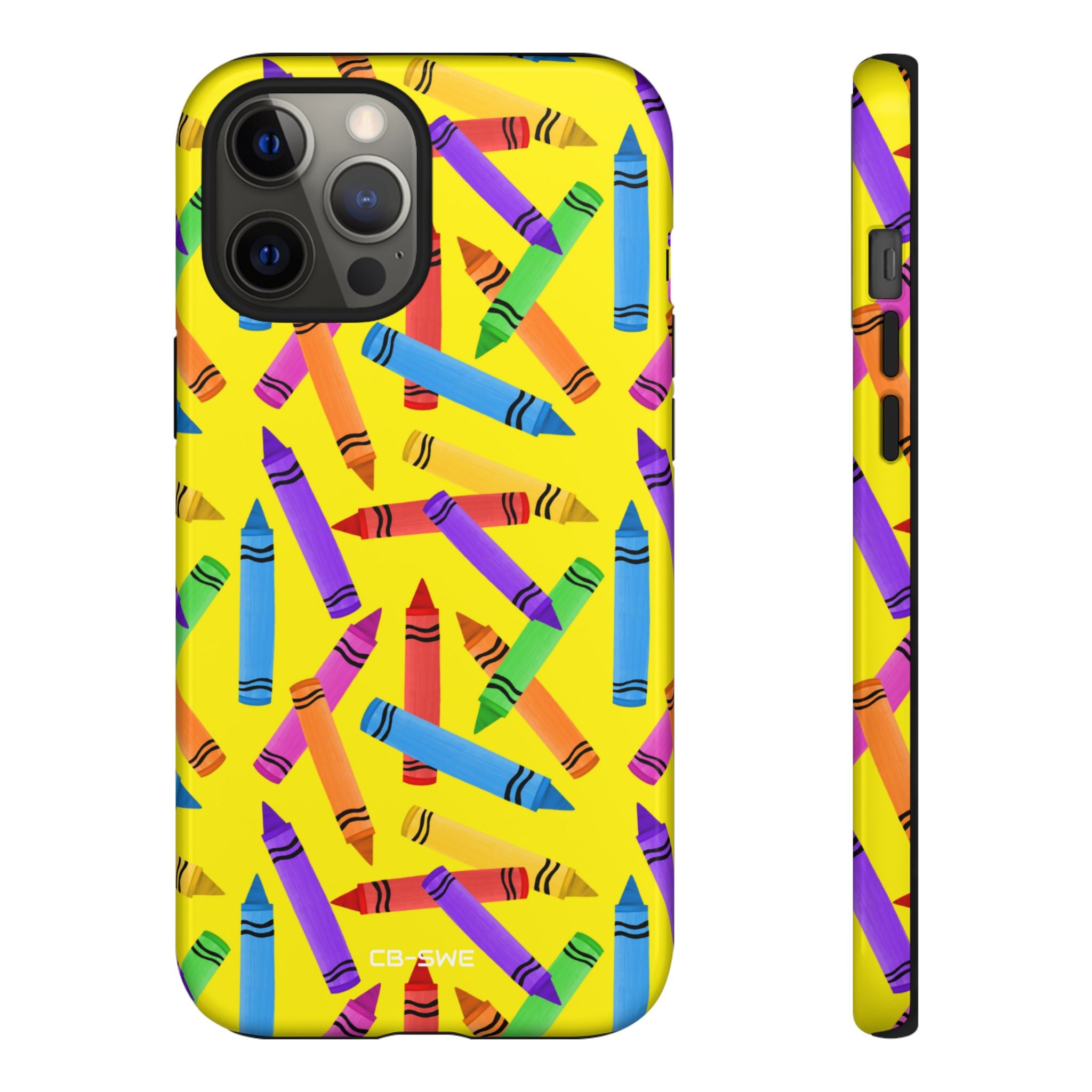 Crayons Scatter Playfully - iPhone Case