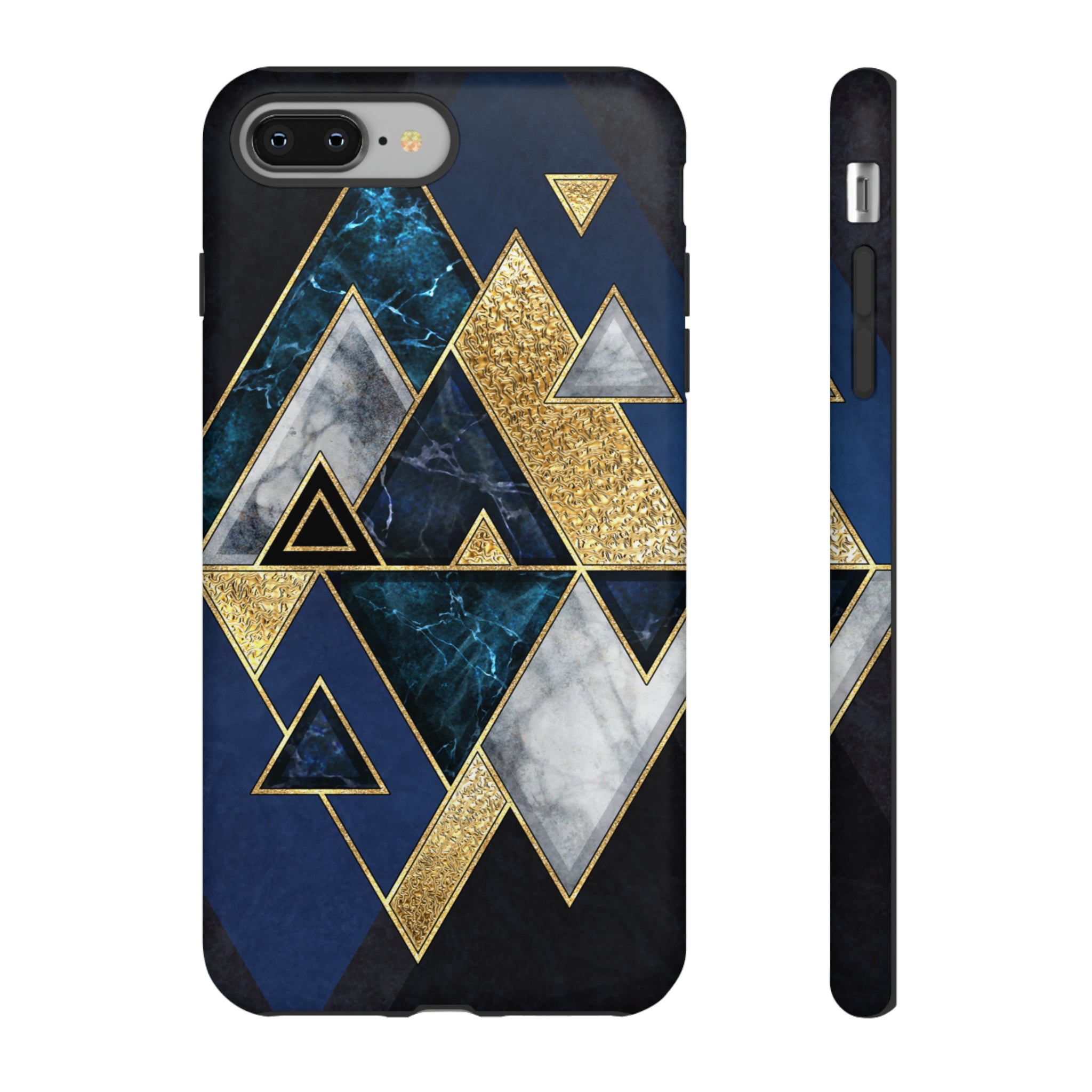 Dark Blue Geometric - Protective Phone Case