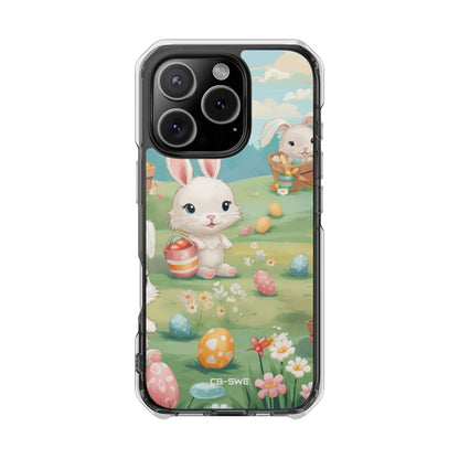 Bunnies Hunt Eggs iPhone Case - Impact