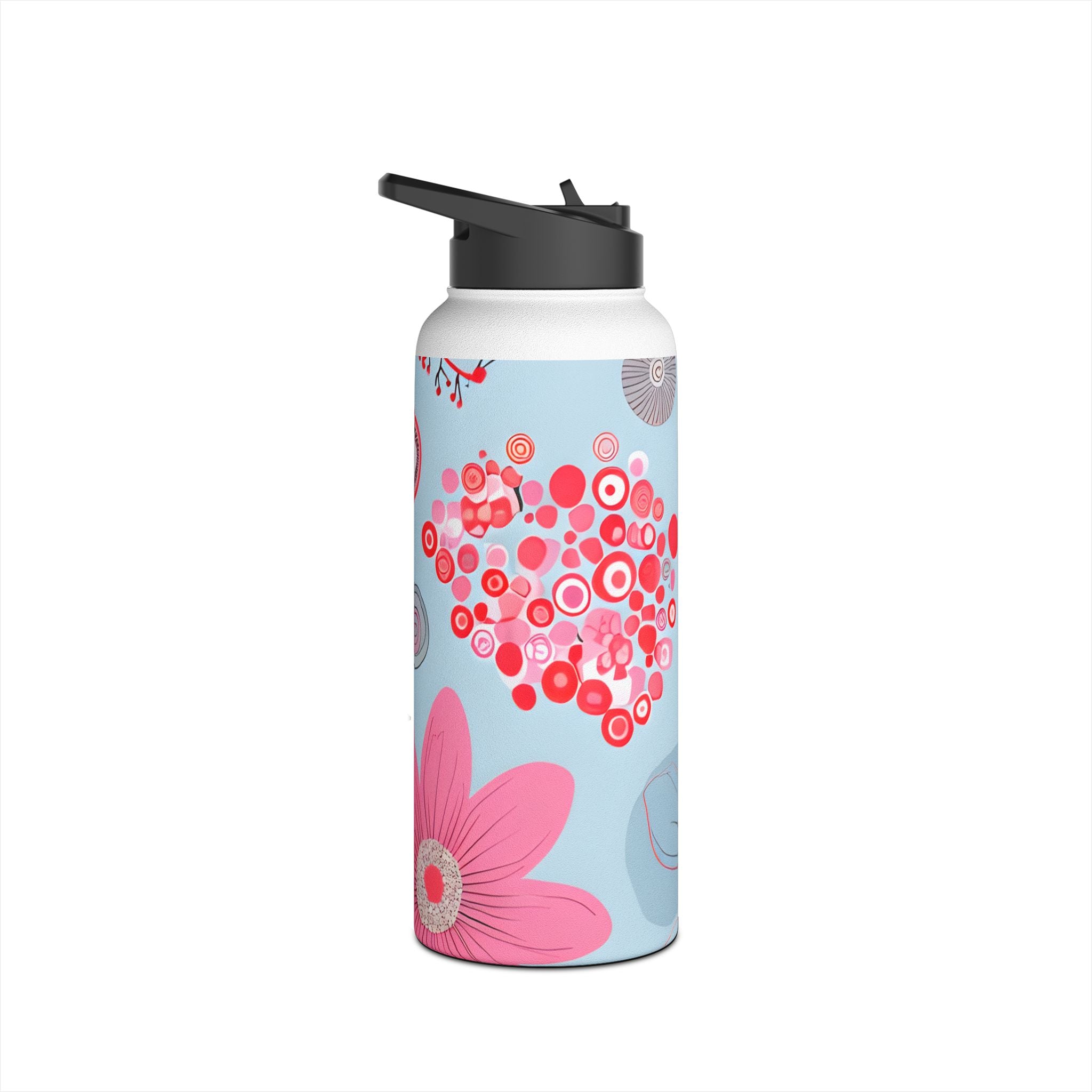 Outlined Bloom Radiance - Stainless Steel Water Bottle