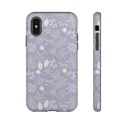 Purple Mona Leaf - Protective Phone Case