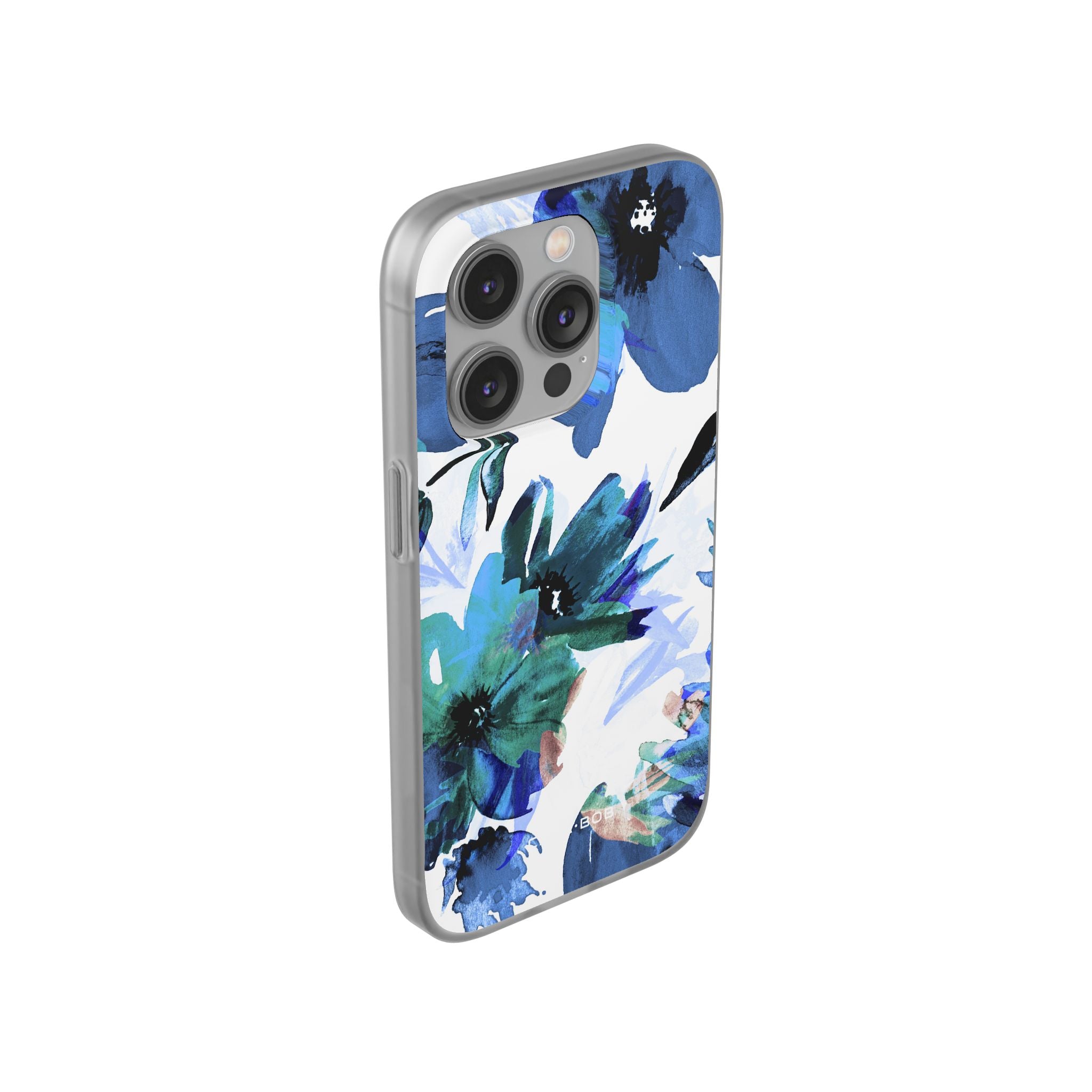 Blue Blossom Radiance iPhone 14 Pro Case - Soft