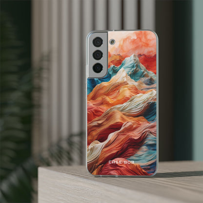 Fabric Peaks Cream Samsung S22 Plus Case - Soft