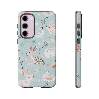 Whimsical Bunny Blossom - Tough Samsung S23 Phone Case