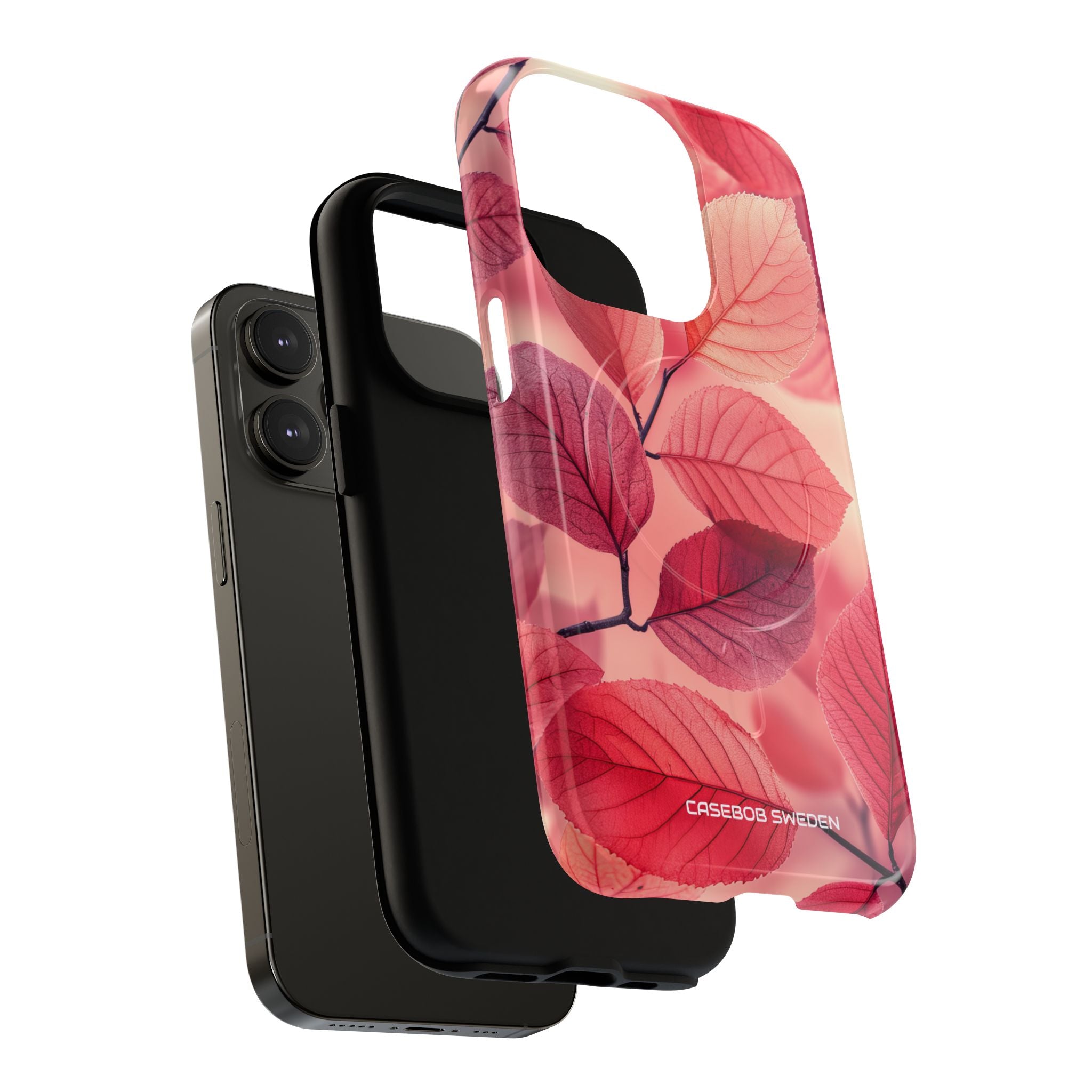 Pink Purple Nature Pattern - Tough + MagSafe® iPhone 14 Phone Case