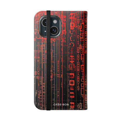 Crimson Columns - iPhone 15 Case - Portemonnee
