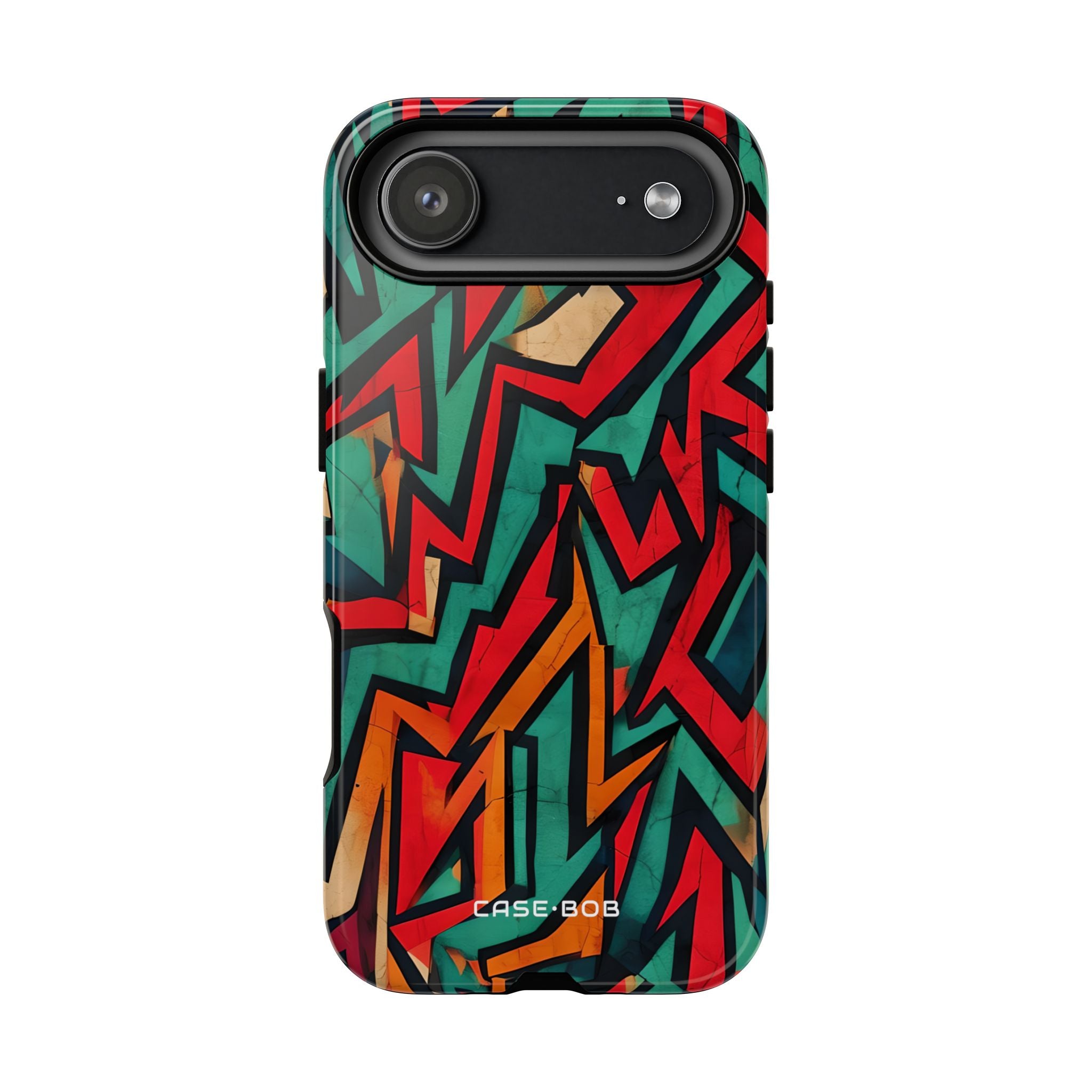 Crimson Zigzag iPhone 17 Air Case - Tough