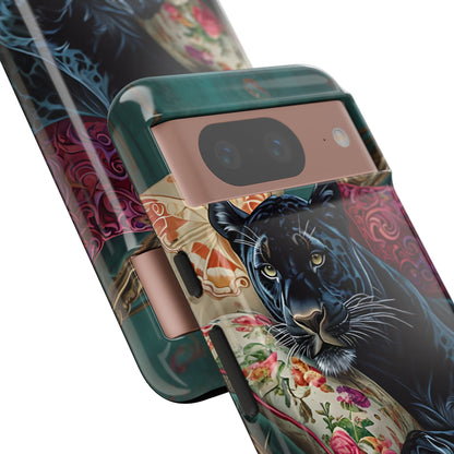 Panther on Vintage Chaise - Google Pixel Case