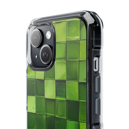 Green Tile Harmony iPhone 15 - Impact Clear+