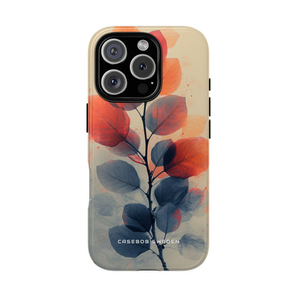 Ethereal Leaf Harmony iPhone 16 - Tough Phone Case