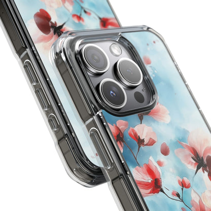 Pink Blossom Drift iPhone 15 Pro Case - Impact