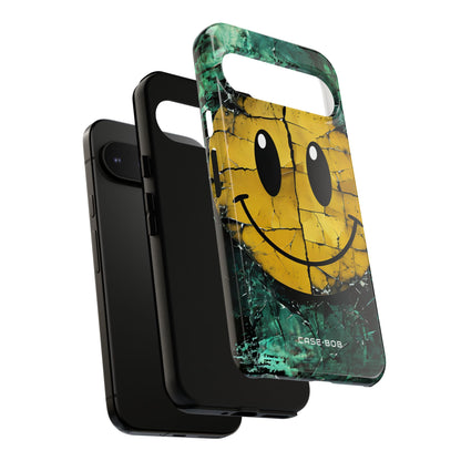 Cracked Smiley Google Pixel 9 Pro XL Case - Tough