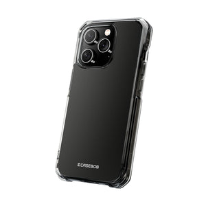 Black | Phone Case for iPhone (Clear Impact Case - Magnetic)