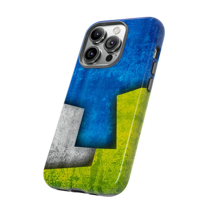 Blue Abstract Art - Protective Phone Case