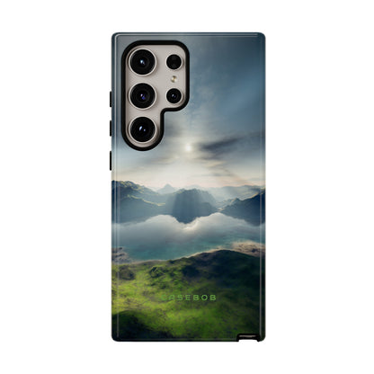 Landscape with Lake & Sun - Protective Phone Case