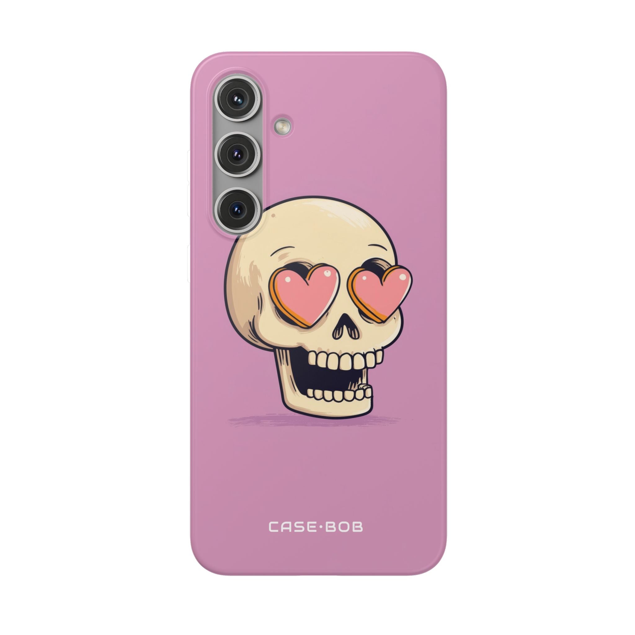 Heart Eyed Skull Samsung S24 Plus Case - Soft