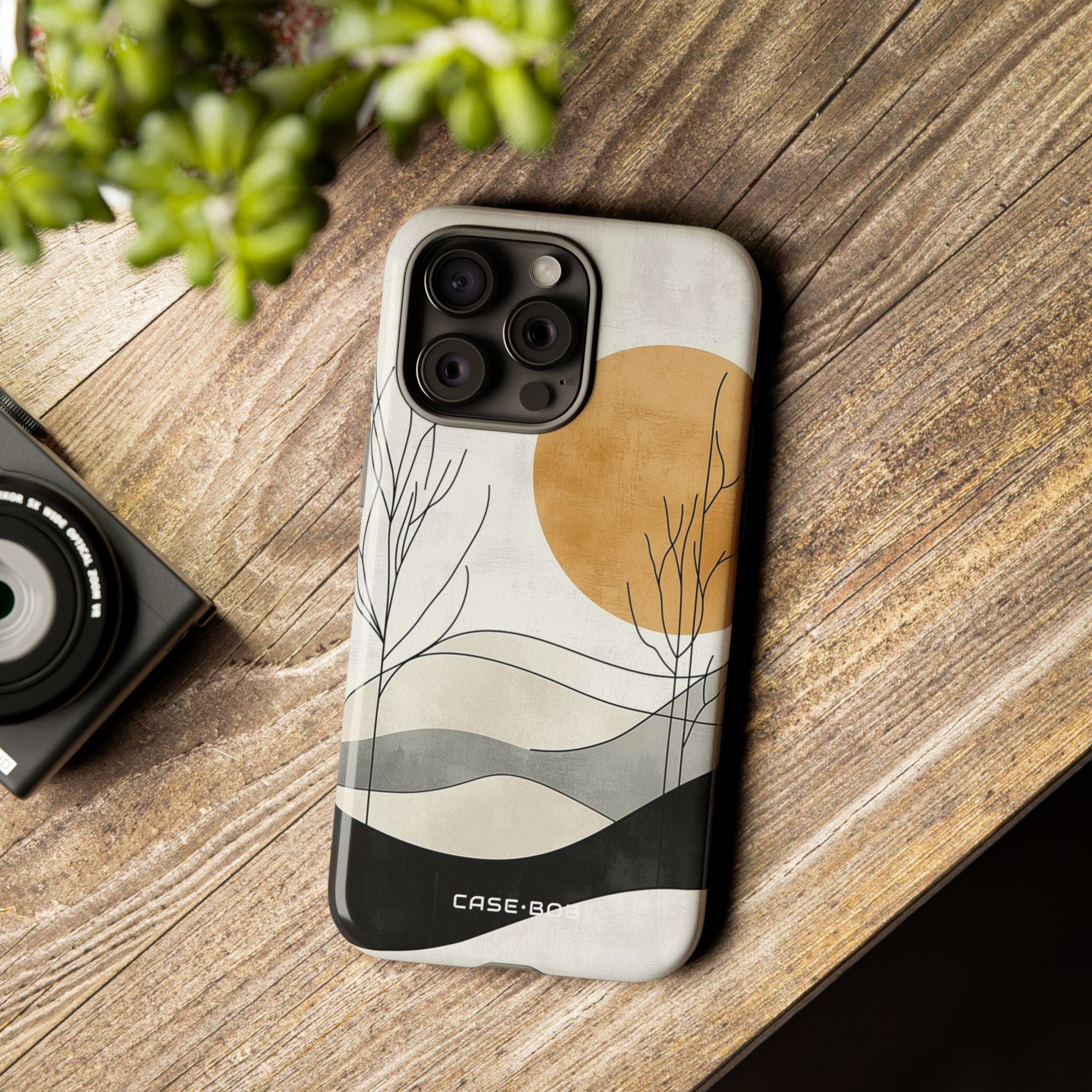 Orange Halo iPhone 15 Pro Max Case - Tough