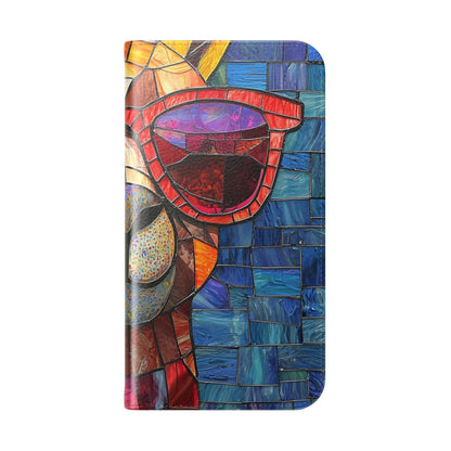 Sunglass Llama Mosaic - iPhone 15 Case - Wallet