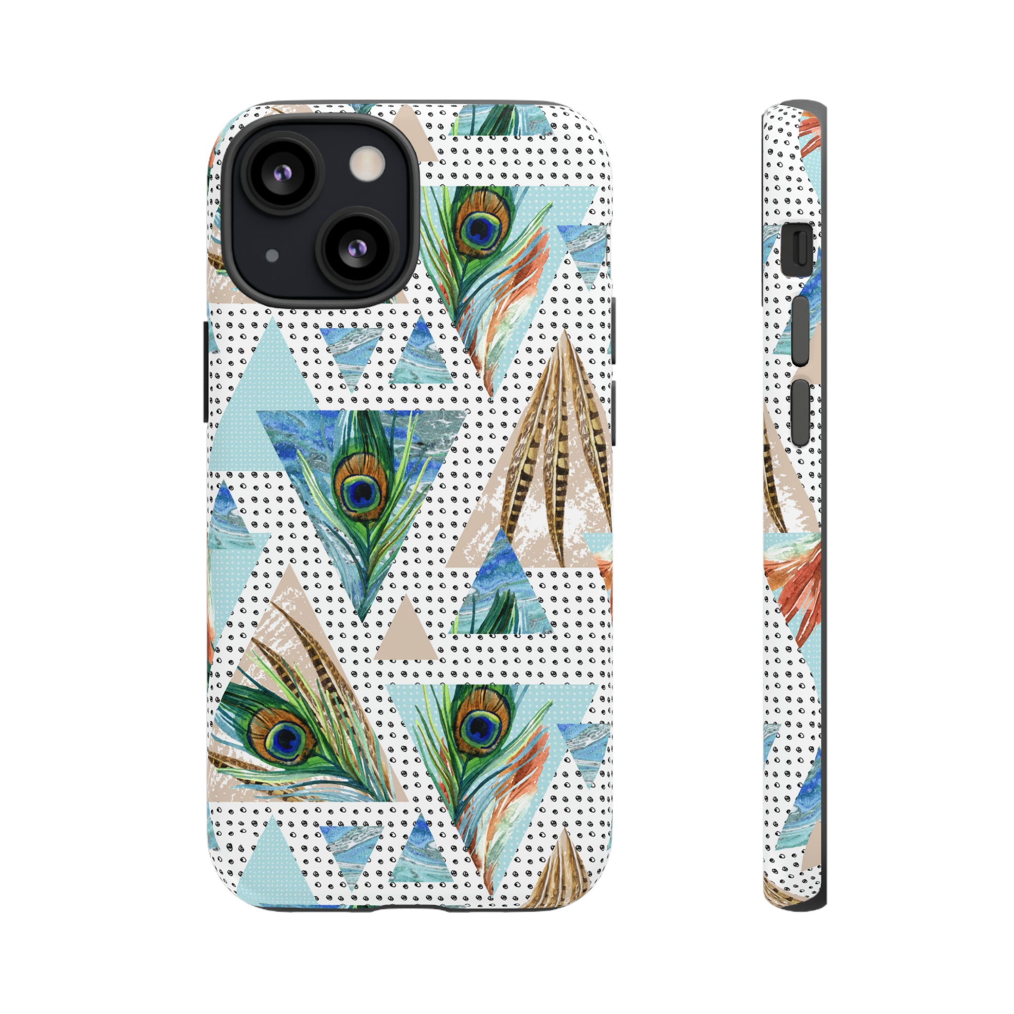 Peacock Feathers - Protective Phone Case