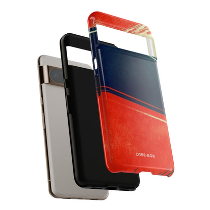 Blue Diagonal Motion Google Pixel 8 Pro Case - Tough